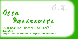 otto masirevits business card